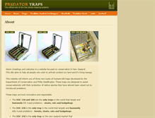 Tablet Screenshot of predatortraps.com